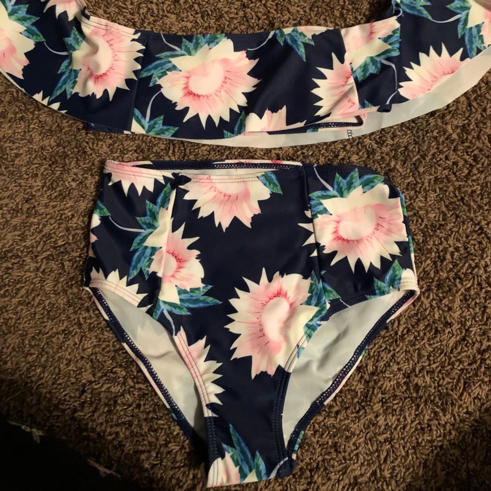 Floral bathing suit